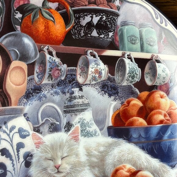 Collectible Plate Mabel's Sunny Retreat Mary Ann Lasher Warm Country Moments Cat - Picture 6 of 14